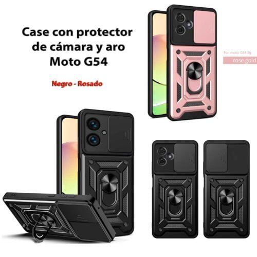 Case Moto G54 - Con aro y protector de cámara