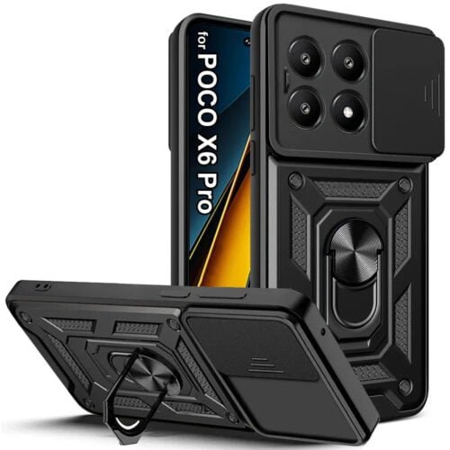 Case Poco X6 Pro 5g - Con aro y protector de cámara