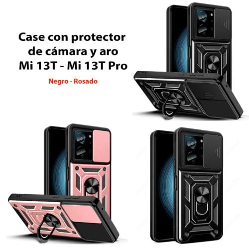 Case Xiaomi 13T / Xiaomi 13T Pro - Con aro y protector de cámara