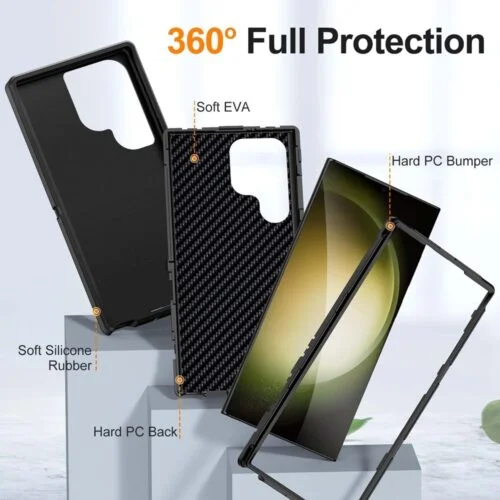 Case 360 Samsung S24 Ultra - Anti Impacto - Tres Piezas - Imagen 2