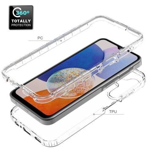 Case 360 Transparente Samsung A55 5g - Anti Impacto doble protección - Imagen 3