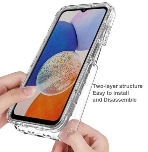 Case 360 Transparente Samsung A55 5g - Anti Impacto doble protección - Imagen 6