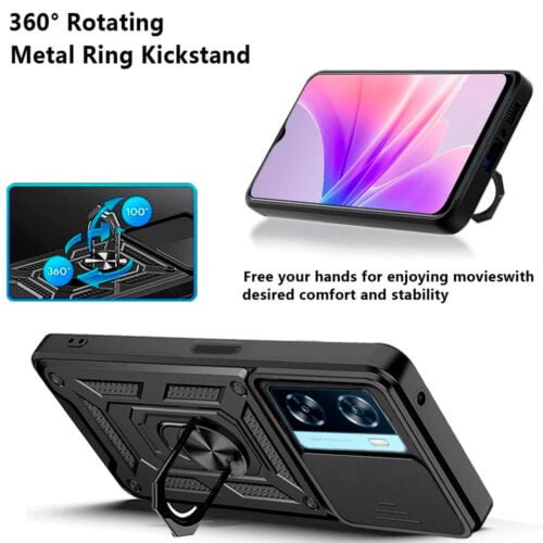 Case Oppo A57 A77 - Con aro y protector de cámara - Imagen 2