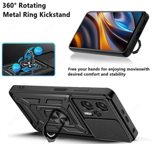 Case Poco F5 - Anti impacto con aro y protector de camara - Imagen 7