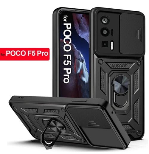 Case Poco F5 Pro - Anti impacto con aro y protector de camara