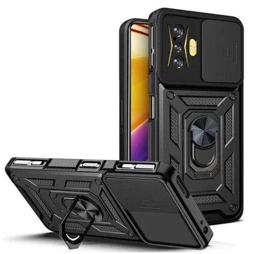 Case Redmi K40 Gaming - Anti impacto con aro y protector de camara