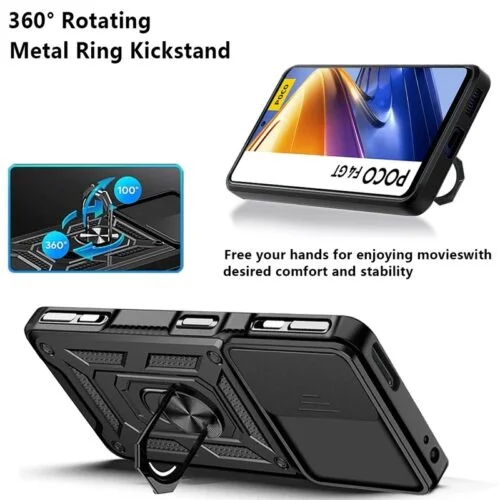 Case Redmi K40 Gaming - Anti impacto con aro y protector de camara - Imagen 6