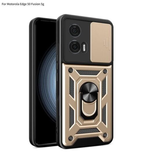 Case Moto Edge 50 Fusion - Con protector de cámara y aro - Imagen 4