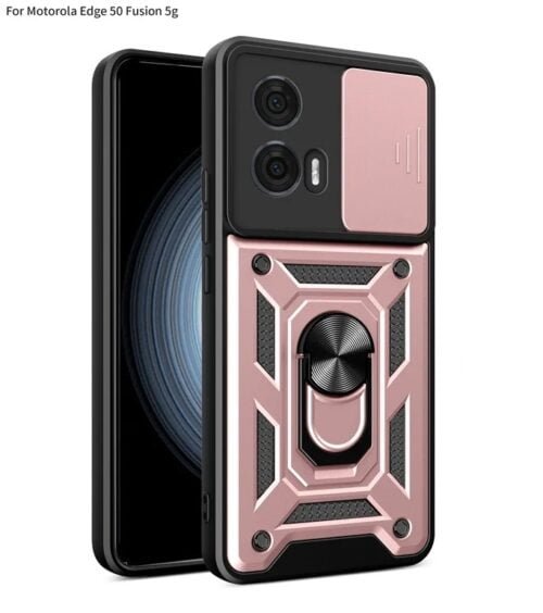 Case Moto Edge 50 Fusion - Con protector de cámara y aro - Imagen 3