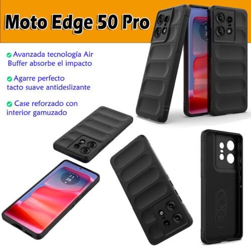 Case Moto Edge 50 Pro - TPU Reforzado, Interior Gamuzado
