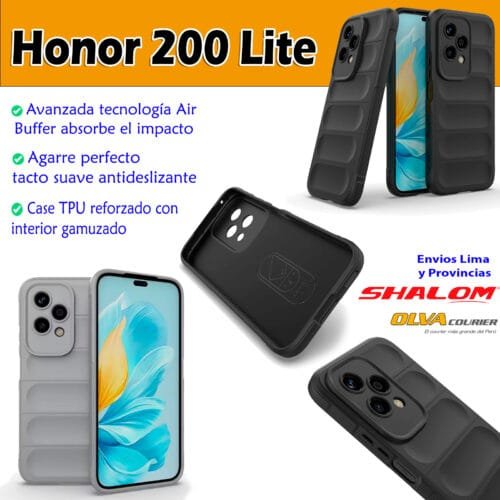 Case Honor 200 Lite - TPU Reforzado, Interior Gamuzado