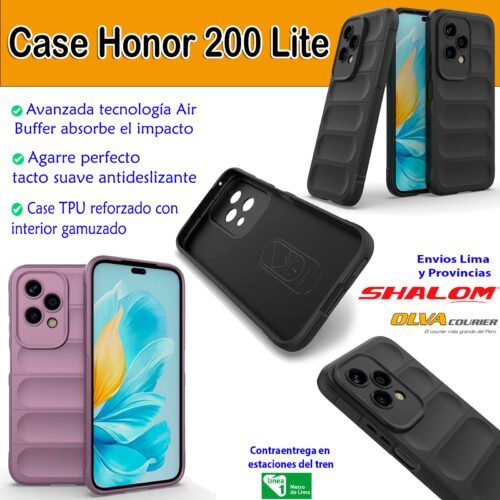 Case Honor 200 Lite - TPU Reforzado, Interior Gamuzado