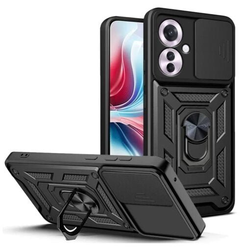 Case Oppo Reno 11F 5G - Protector de cámara y soporte Mágnetico