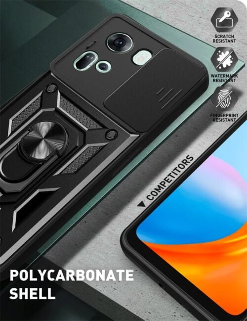 Case Oppo Reno 11 5G - Protector de cámara y soporte Mágnetico - Imagen 5