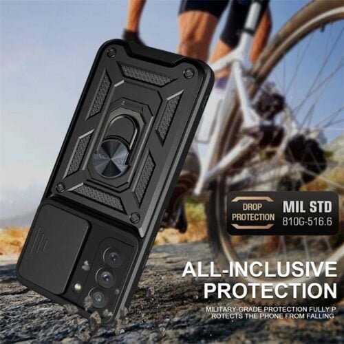 Case Samsung S21 Fe - Con protector de cámara y aro - Imagen 5