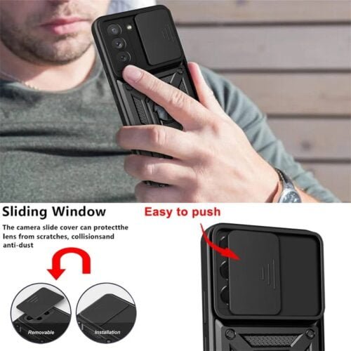 Case Samsung S21 Fe - Con protector de cámara y aro - Imagen 7
