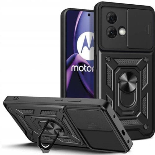 Case Moto G84 5g - Protector de cámara y soporte Mágnetico