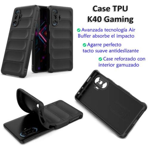 Case Redmi K40 Gaming 5G - TPU Reforzado Tacto Suave