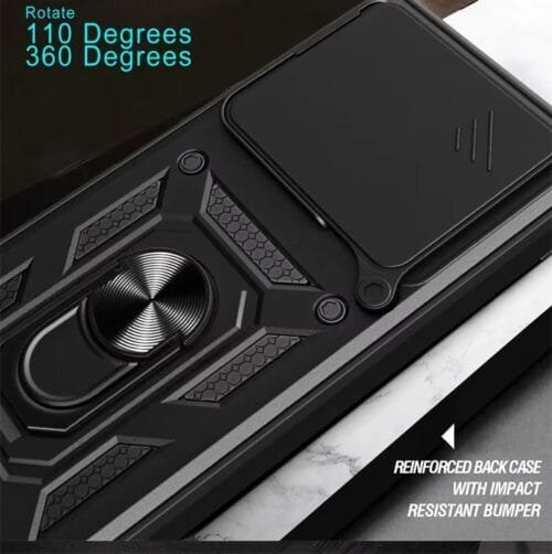 Case Xiaomi 14T 5g - Protector cámara rotatorio, soporte Mágnetico - Imagen 5