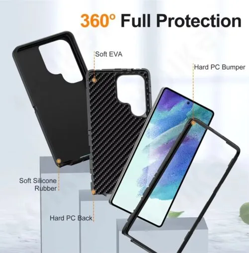 Case 360 Samsung S25 Ultra - Anti Impacto - Tres Piezas - Imagen 6