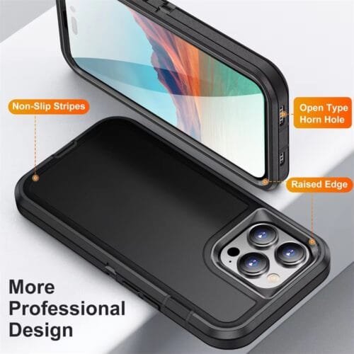 Case 360 Samsung Iphone 16 Pro Max - Anti Impacto - Tres Piezas - Imagen 2