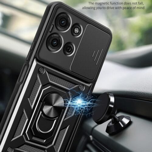 Case Moto G75 5g - Protector de cámara y soporte Mágnetico - Imagen 7