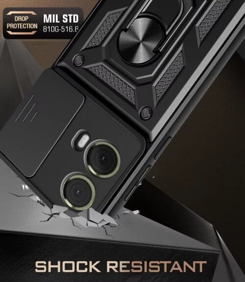 Case Moto G85 5g - Protector de cámara y soporte Mágnetico - Imagen 4