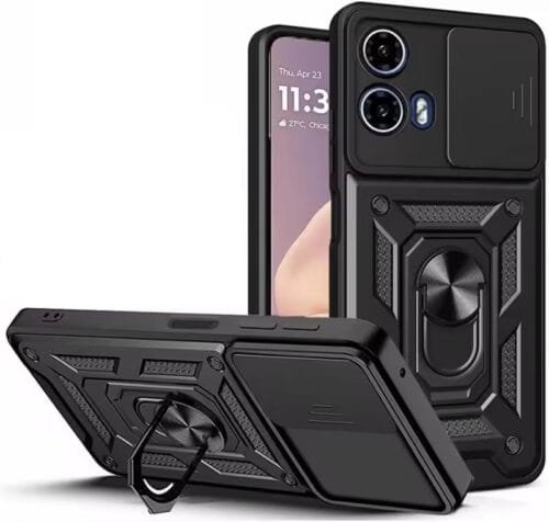Case Moto G85 5g - Protector de cámara y soporte Mágnetico - Imagen 2