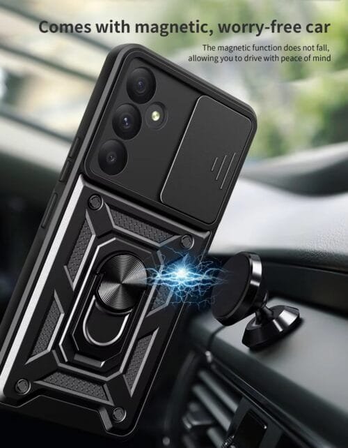 Case Samsung A55 5g - Protector de cámara y soporte Mágnetico (copia) - Imagen 4