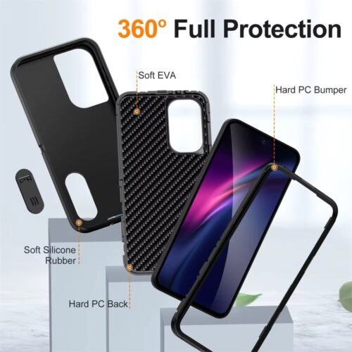 Case 360 Samsung A56 5g - Anti Impacto - Tres Piezas