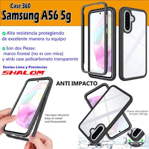 Case 360 Samsung A56 5g - Doble Protección - Anti impacto