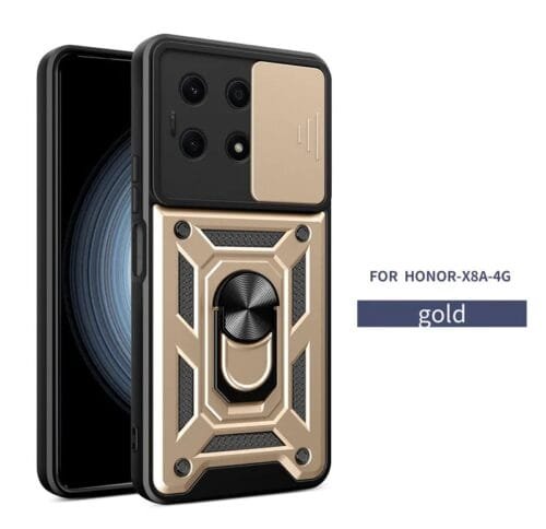 Case Honor X8a - Con protector de cámara  y soporte mágnetico - Imagen 4