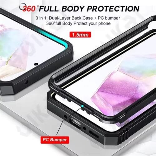 Case 360 Samsung A55 - Aro y Soporte Mágnetico - Imagen 4