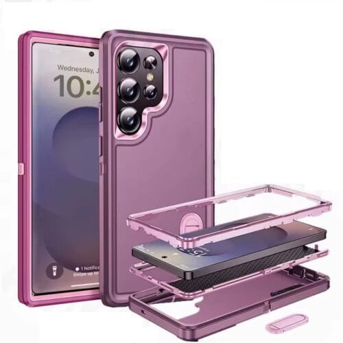 Case 360 Samsung S25 Ultra - Anti Impacto - Kickstand - Tres Piezas - Imagen 8