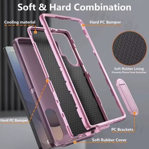 Case 360 Samsung S25 Ultra - Anti Impacto - Kickstand - Tres Piezas - Imagen 9