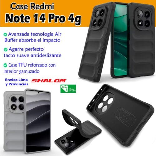 Case TPU Redmi Note 14 Pro 4g - Compacto Reforzado Elegante