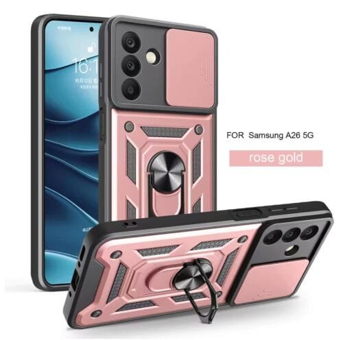Case Samsung A26 5g - Protector de cámara y soporte Mágnetico - Imagen 3