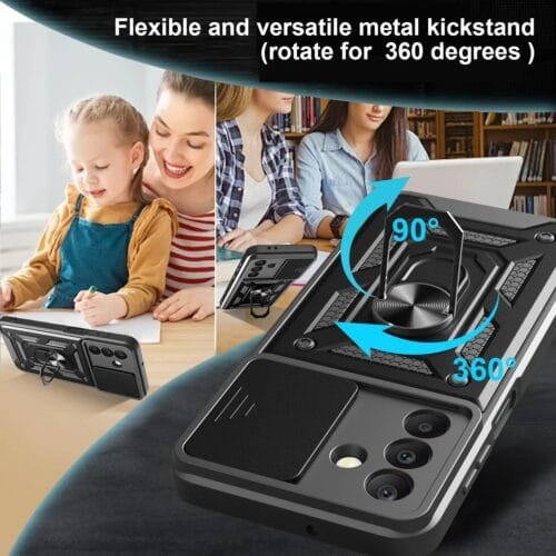 Case Samsung A26 5g - Protector de cámara y soporte Mágnetico - Imagen 4