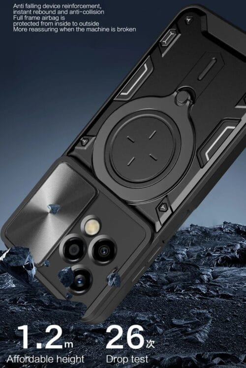 Case Honor 200 Lite 5g - Soporte Mágnetico y protector de cámara - Imagen 5