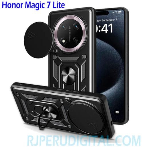 Case Honor Magic 7 Lite - Con protector de cámara y aro mágnetico