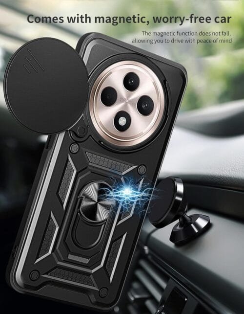 Case Oppo Reno 12F - Soporte Mágnetico y protector de cámara - Imagen 4