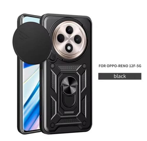 Case Oppo Reno 12F - Soporte Mágnetico y protector de cámara