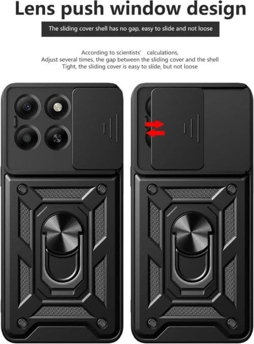 Case Honor X6b Plus - Soporte Mágnetico y protector de cámara - Imagen 2