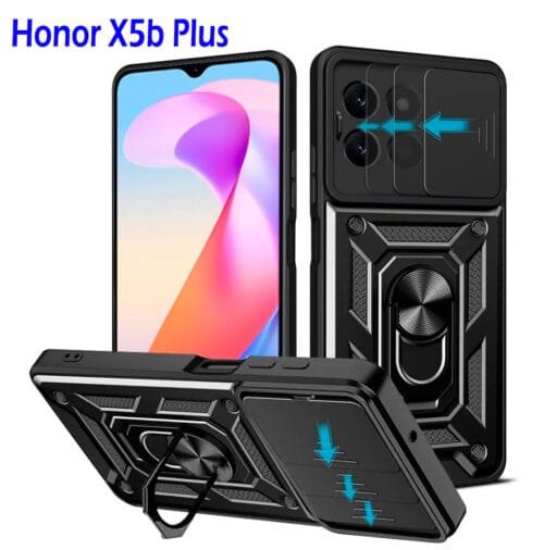 Case Honor X5b Plus - Soporte Mágnetico y protector de cámara