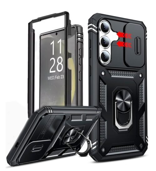 Case 360 Samsung S25 Fe - Con Aro y soporte mágnetico.