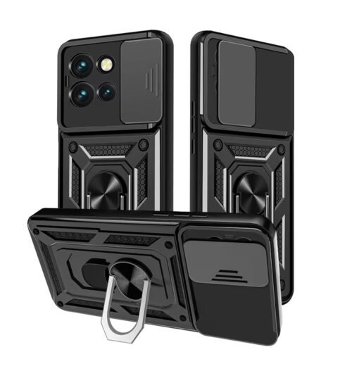 Case Moto Edge 60 Neo - Soporte magnético y protector de cámara