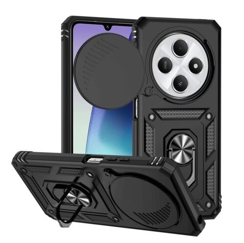 Case Redmi 14C - Con protector de cámara y soporte magnético