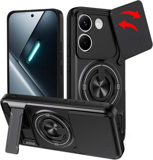 Case Poco X8 Pro - Protector cámara aro y soporte mágnetico