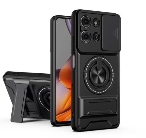 Case Moto G67 - Moto G77 - Protector cámara, soporte mágnetico, kickstand