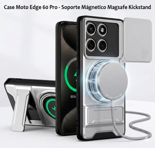 Case Moto Edge 60 Pro - Soporte Mágnetico Magsafe Kickstand